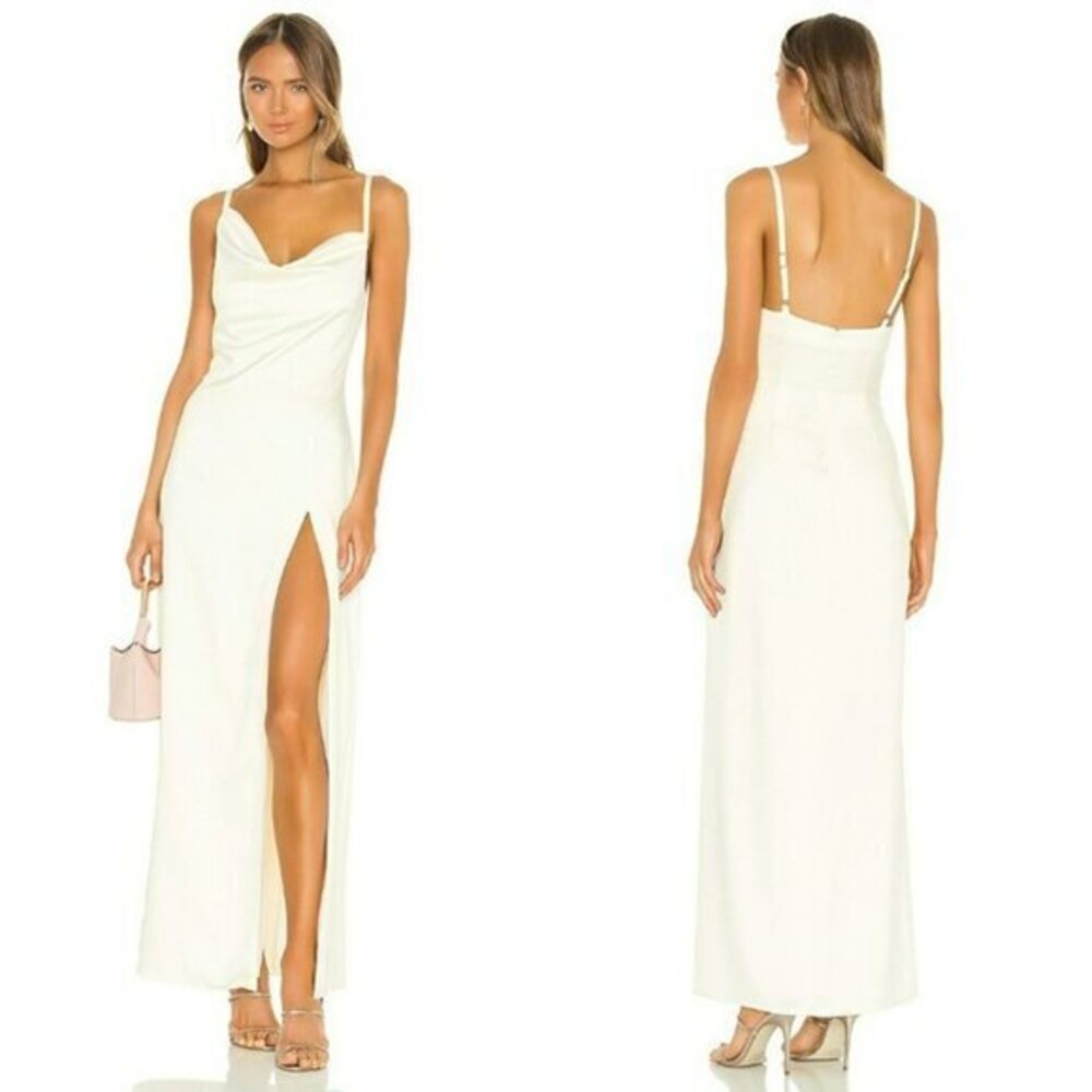Camila Coelho Reyna Maxi Dress - Pearl White